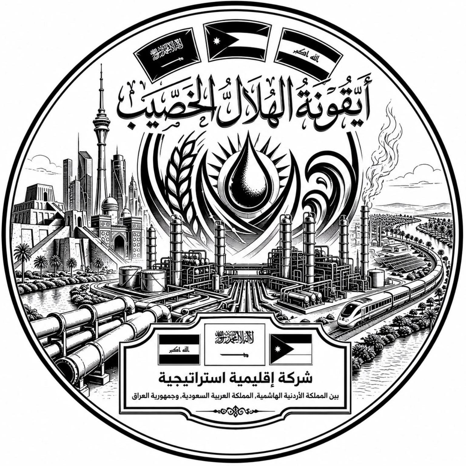 شعار ايقونة الهلال الخصيب